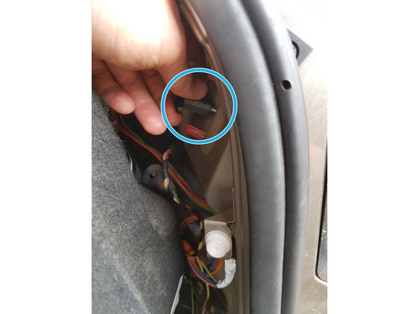 
Unscrew the black plastic nut
