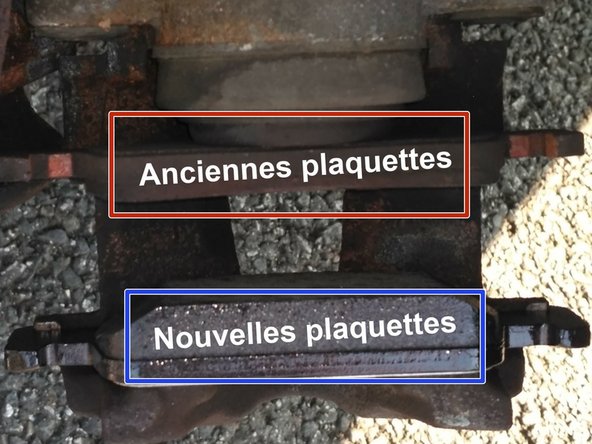 Mettre en place les nouvelles plaquettes dans l'étrier