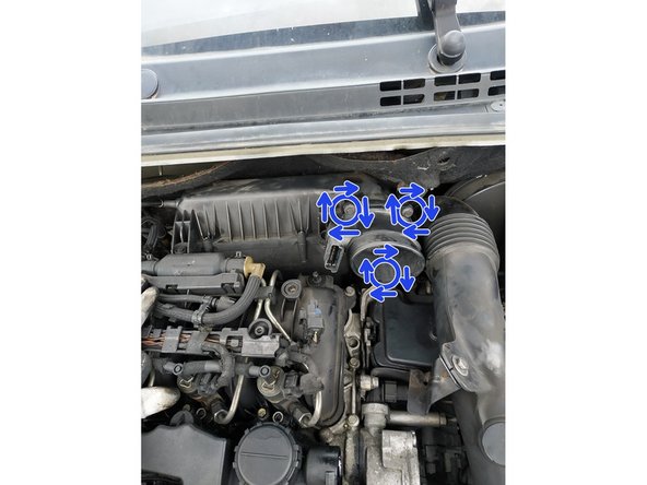 visser ses 3 vis de fixation, clé de 8mm