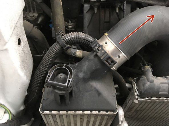 Déconnecter les durites de l'échangeur