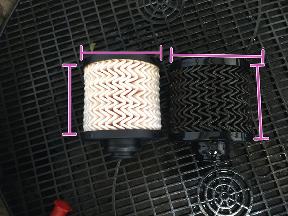 Vérifier la correspondance entre l'ancien et le nouveau filtre