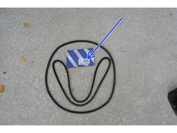 
Start by comparing the new belt with the old one.
