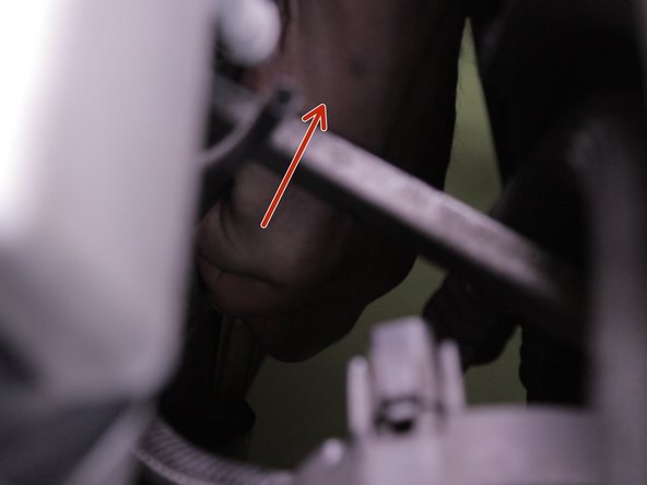 Retirer la jauge à huile du moteur