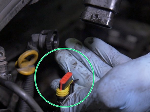 Débrancher le capteur sous le filtre et retirer le filtre