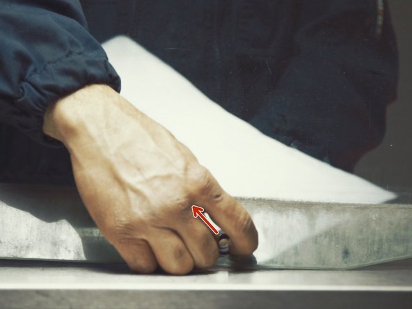 
In the case of a broken window, it probably remained on the window regulator support.
