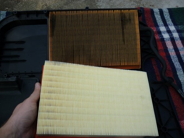 Comparez les dimensions du nouveau filtre, et vérifiez qu'ils ont bien la même forme.