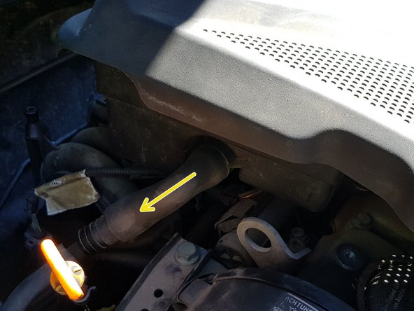 Retirez la durite en tirant dessus.