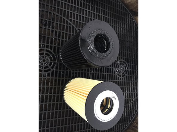 
Check the correspondence between the old and new oil filters
