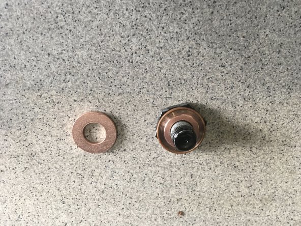 
Replace the drain plug gasket
