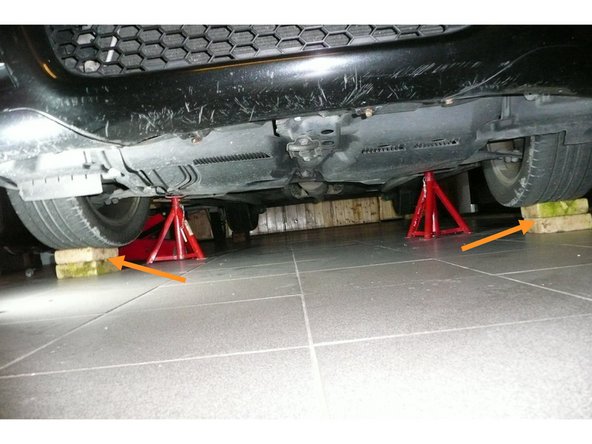 Procéder ensuite de façon identique pour les autres roues avec toujours la même hauteur de cale.