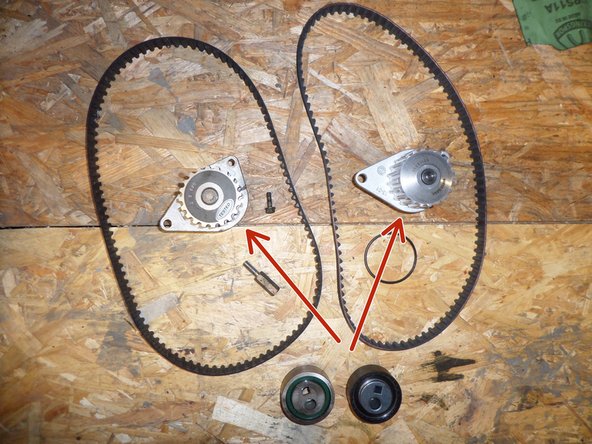 comparer la pièce déposée et neuve.