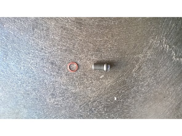 Remplacer le bouchon et le joint par un bouchon et un joint neufs.