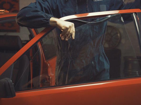 
Lower the window by straightening it up
