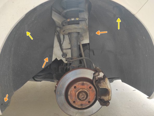 remonter les 2 cache de garde boue