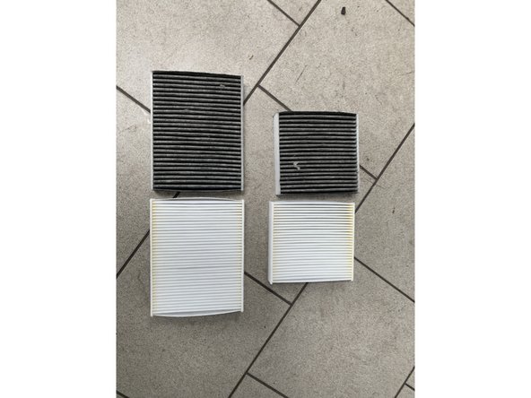 Vérifier la correspondance entre l'ancien et le nouveau filtre habitacle