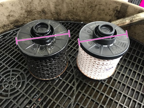 Vérifier que le filtre correspond à l'ancien