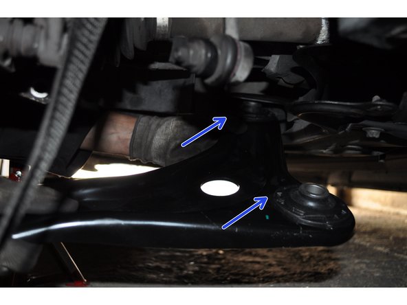 
Replace the new triangle in the front cradle.
