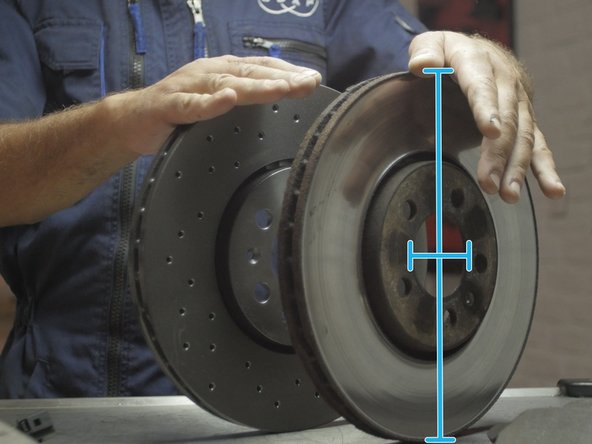 Comparer les dimensions du nouveau disque avec l'ancien