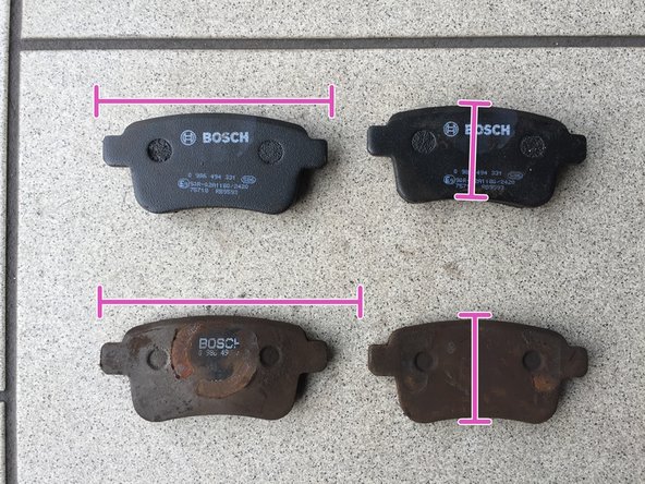 Vérifier que les nouvelles plaquettes correspondent