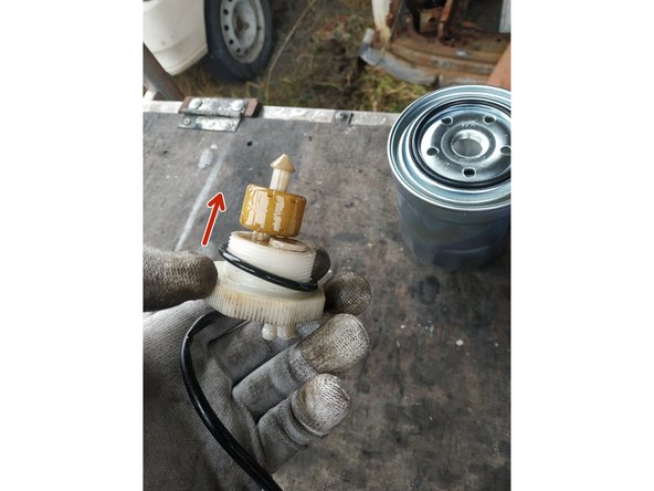 retirer le joint torique du capteur de présence d'eau