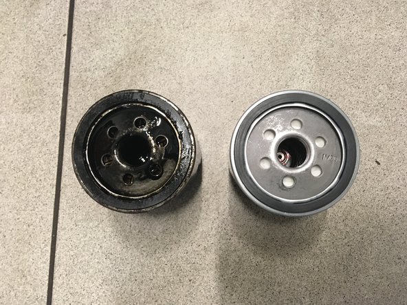 Vérifier la correspondance entre l'ancien et le nouveau filtre à huile