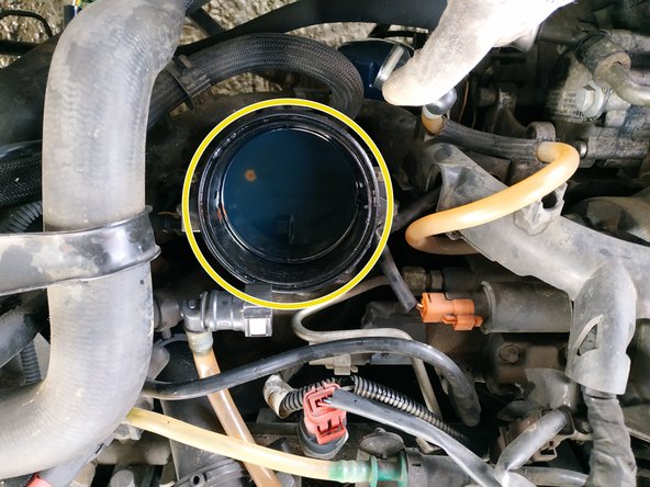 remplir à moitié la cuve avec du gas-oil propre