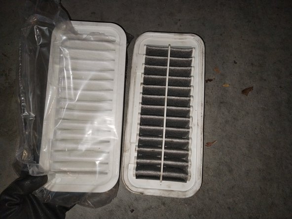 
Compare the old and new filters to verify that they have the same dimensions.
