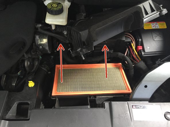 Retirer le filtre à air