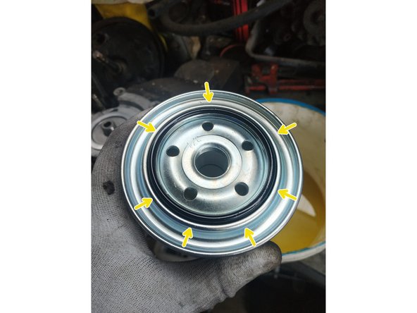 lubrifier le joint torique du filtre neuf