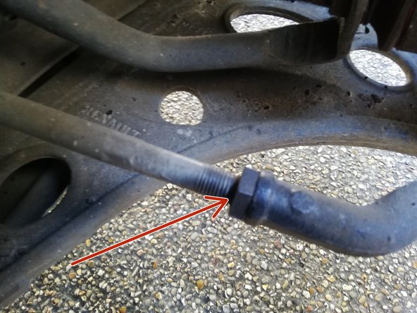 
Start loosening the lock nut, first
