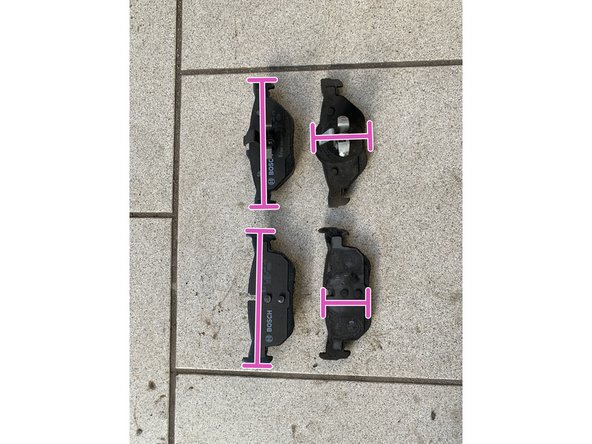 Vérifier que les nouvelles plaquettes correspondent