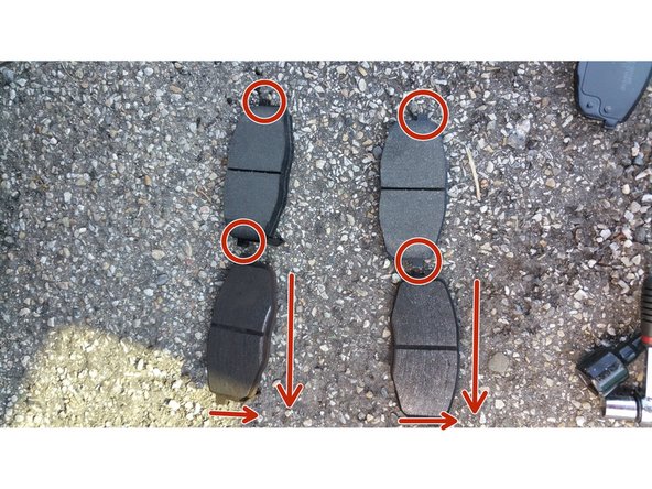 Avant le montage on compare bien les anciennes et les nouvelles plaquettes (dimensions, ergo, largeur, longueur).