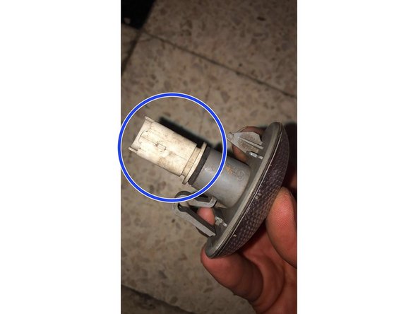 Le support de l'ampoule