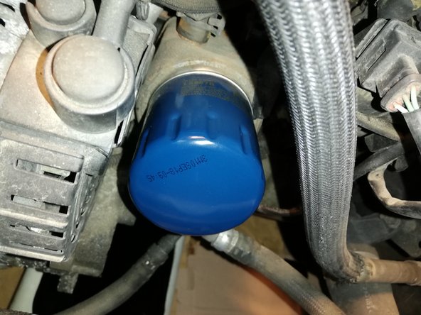 Mise en place du nouveau filtre à huile