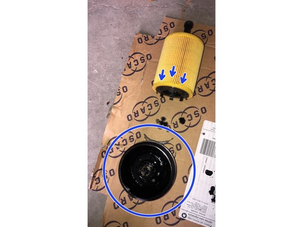 Clipser le filtre neuf dans la cloche