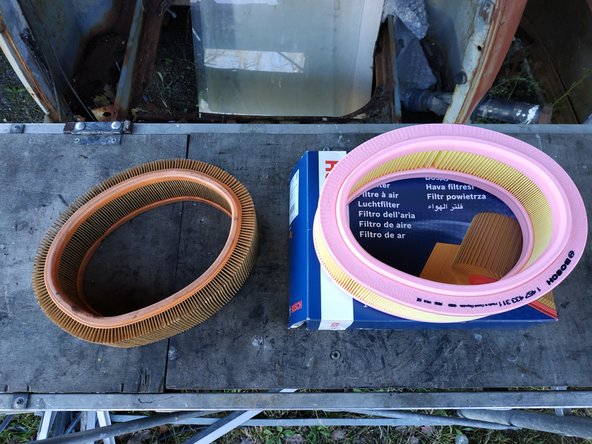 comparer l'ancien filtre avec le nouveau (taille, hauteur)