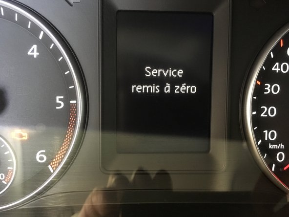 Le service à été remis a zéro