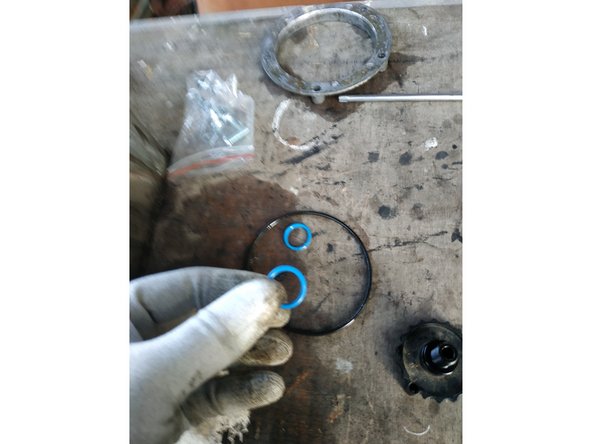 procéder de la même façon pour le joint torique de la vis de purge