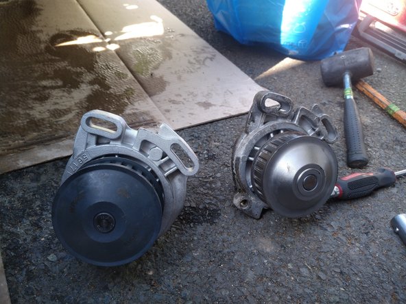 Comparer les deux pompes à eau