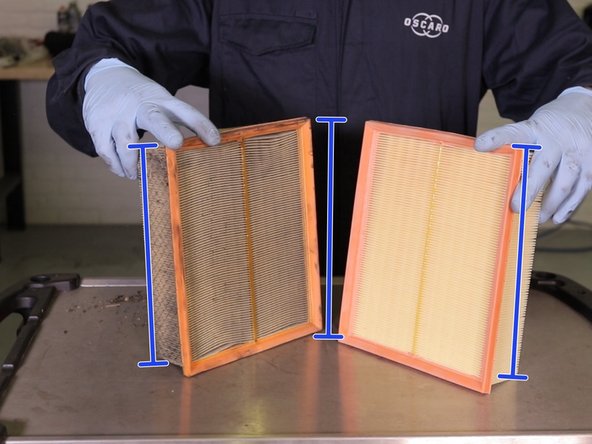 Vérifier la correspondance entre l'ancien et le nouveau filtre (longueur largeur,hauteur)