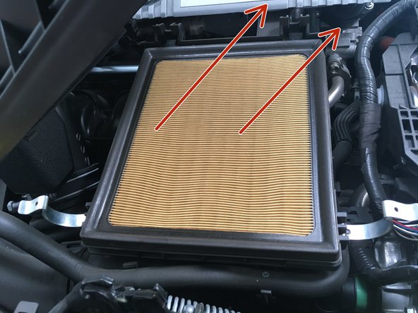 Retirer le filtre à air