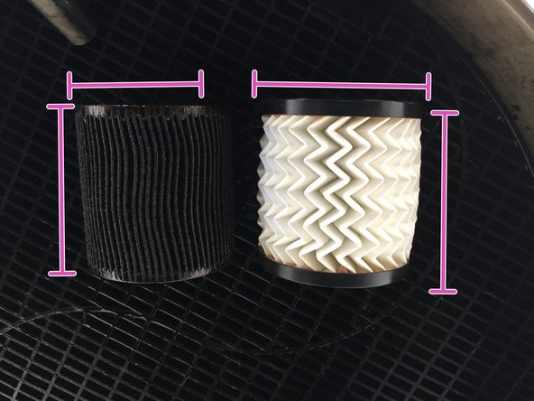 Vérifier la correspondance entre l'ancien et le nouveau filtre