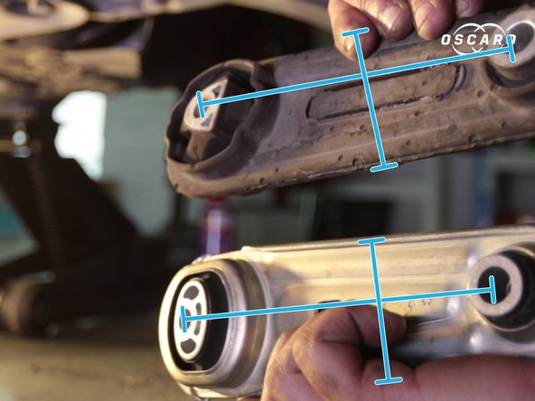Vérifier l'état et le dimensions du nouveau support moteur