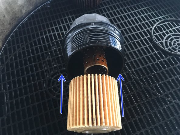 Monter le nouveau filtre à huile