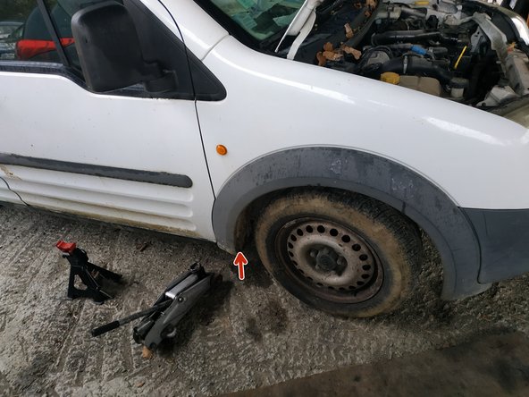 lever la roue avant droite