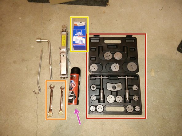 Vérifiez que vous possédiez tous les outils nécessaire avant de démonter les roues
