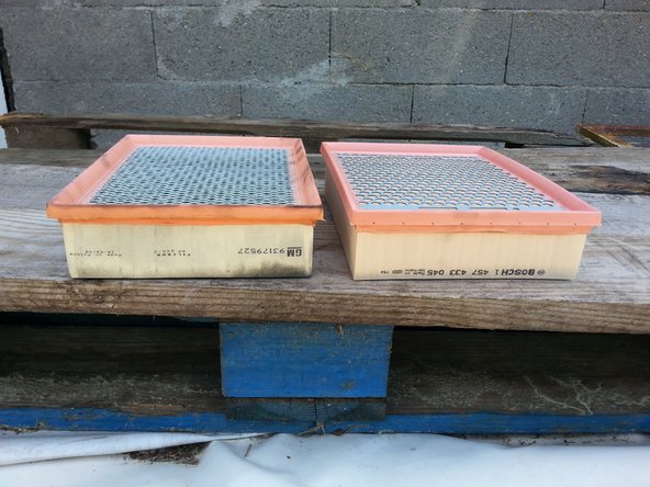 Comparer les dimensions des filtres à air( hauteur, largeur , longueur )