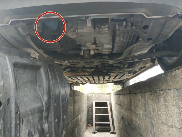 localiser le filtre à huile