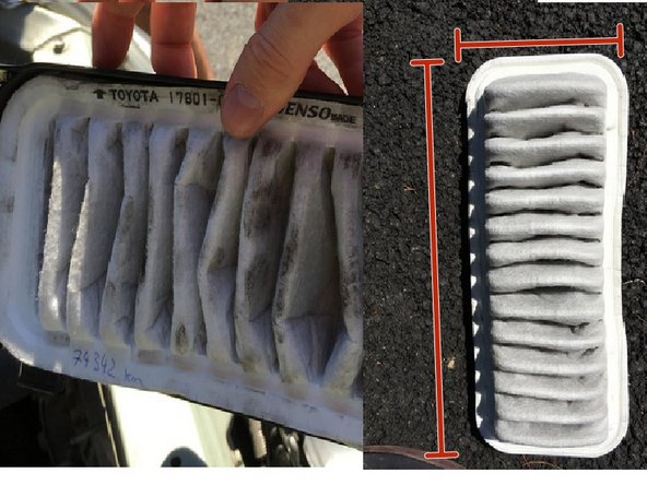 Comparer les filtres à air (Dimension, ...)