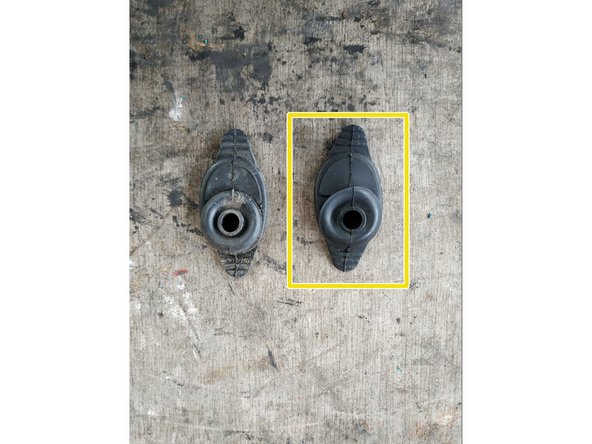 nettoyer le soufflet si vous utilisez une pièce d'occasion